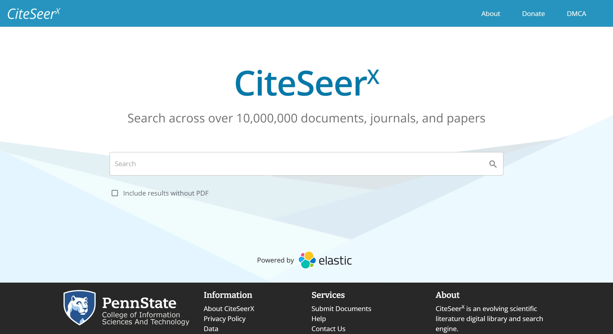 CiteSeerx：科学文献数字图书馆和搜索引擎