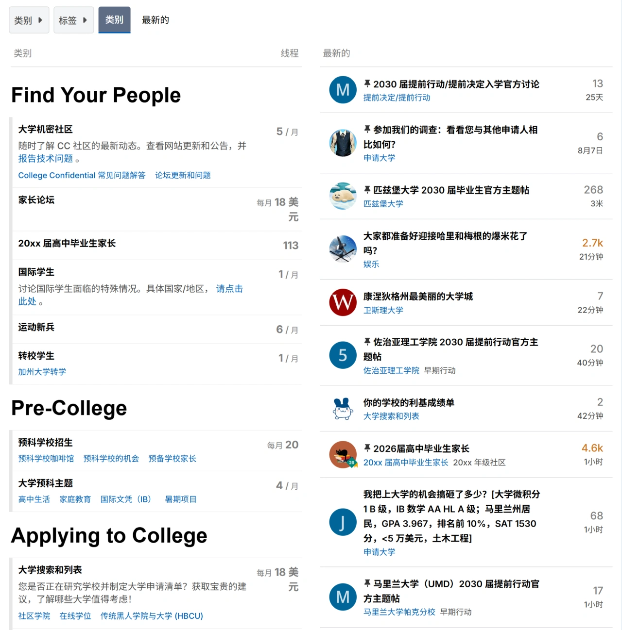 College Confidential(图1)