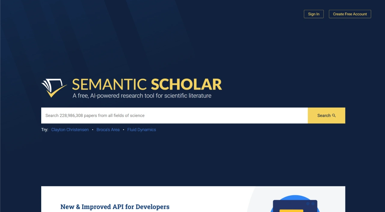Semantic Scholar：免费好用的AI科研文献检索工具
