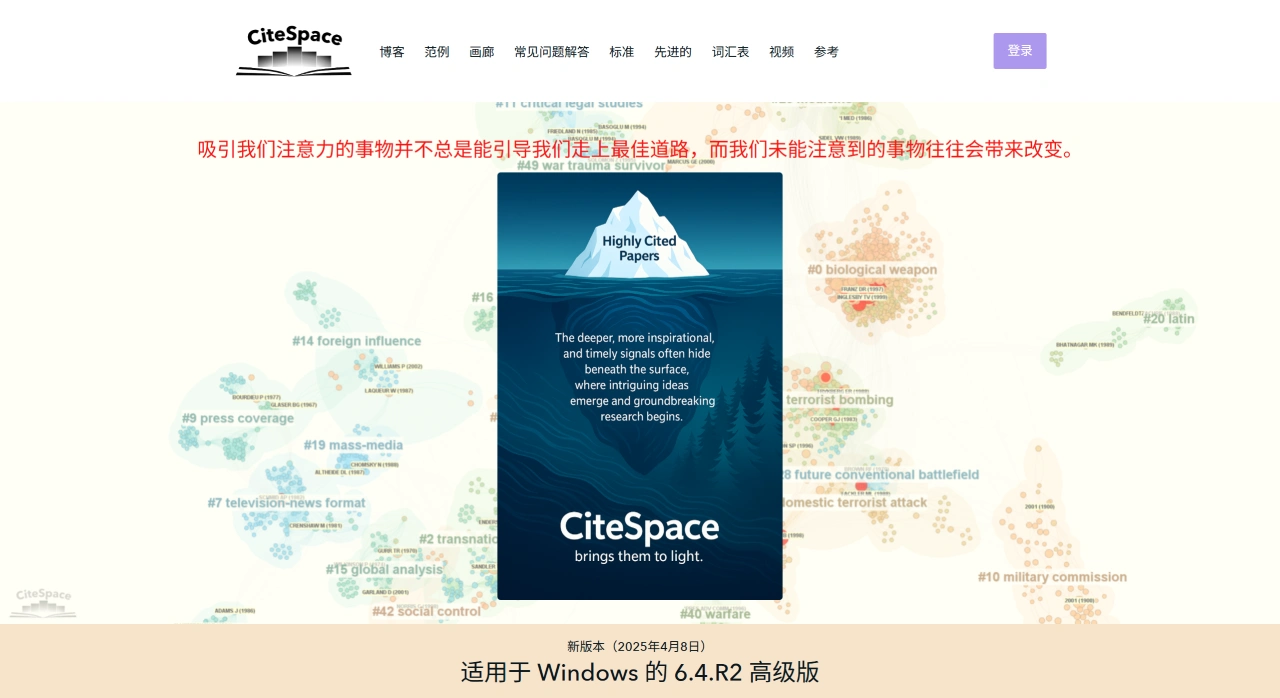CiteSpace ：一款科学文献可视化分析工具