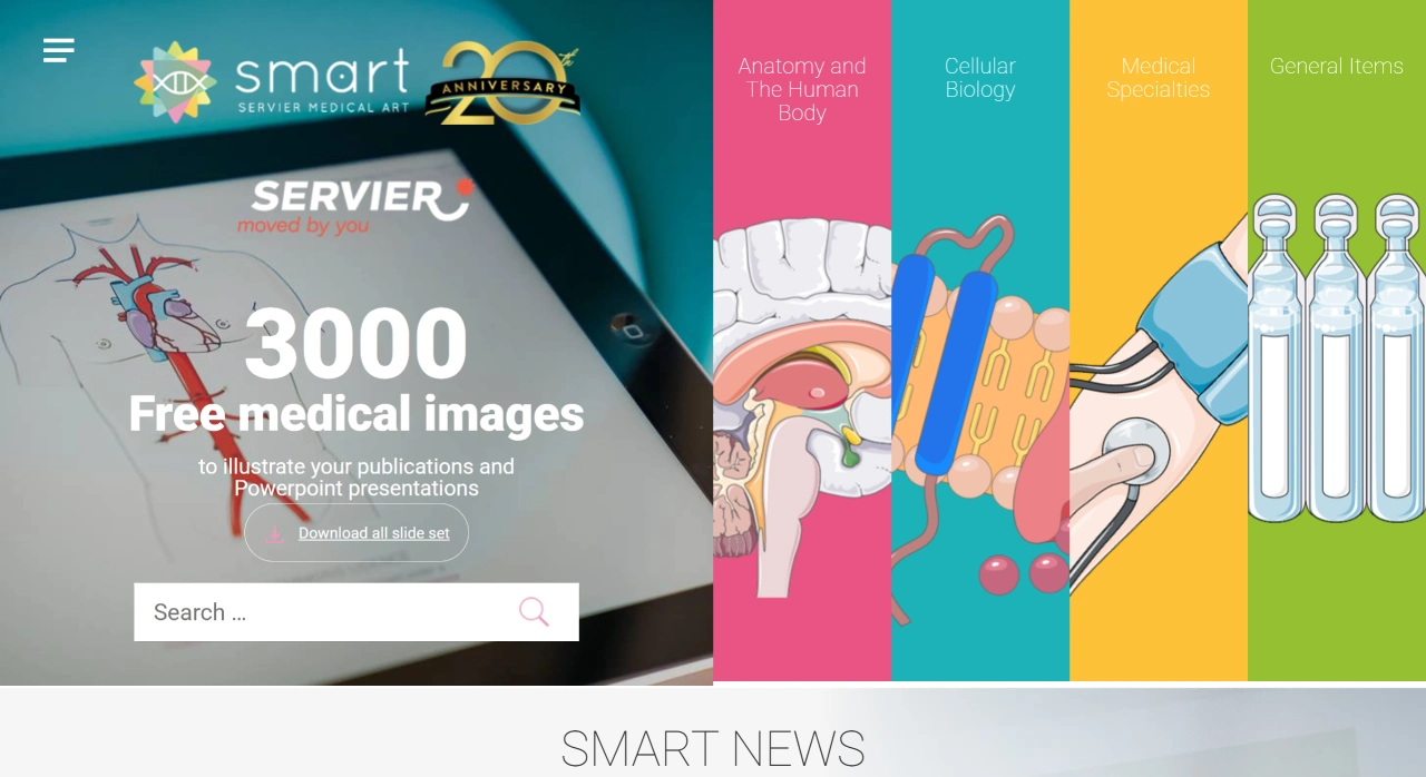 Smart Medical Art：法国Servier公司维护的免费医学插图平台