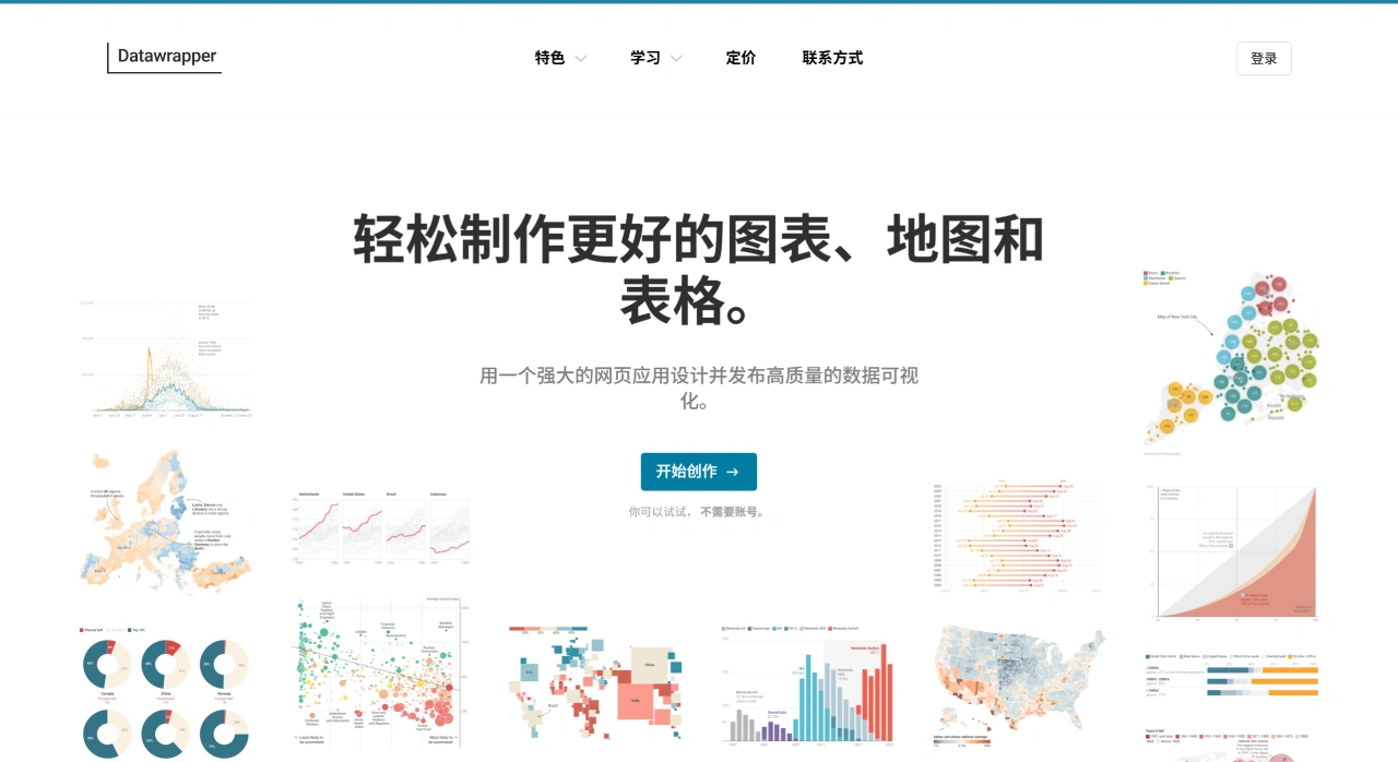 Datawrapper：一款主打“零代码、可嵌入”的在线数据可视化工具