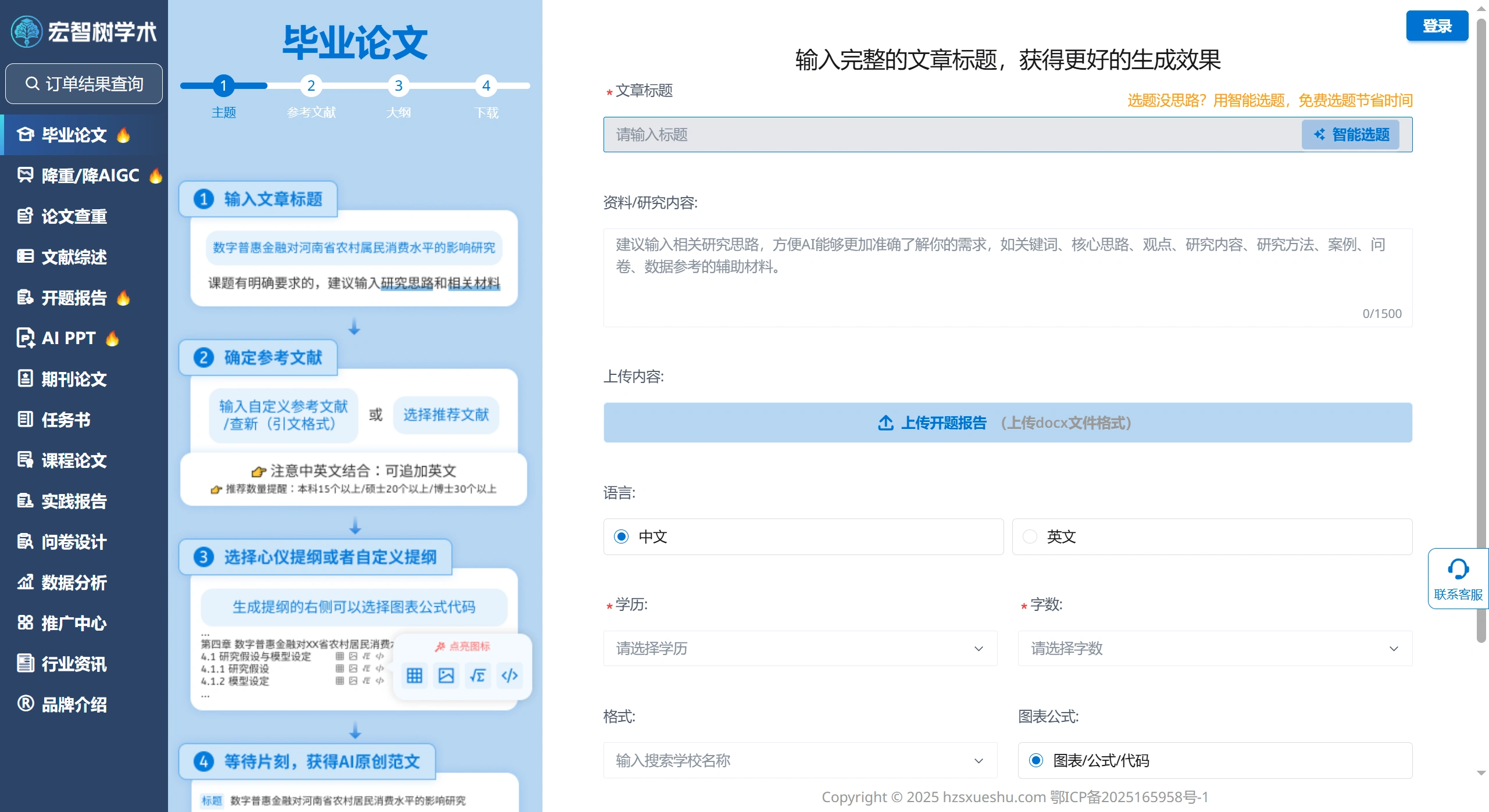 宏智树AI学术：一个平台完成整篇论文