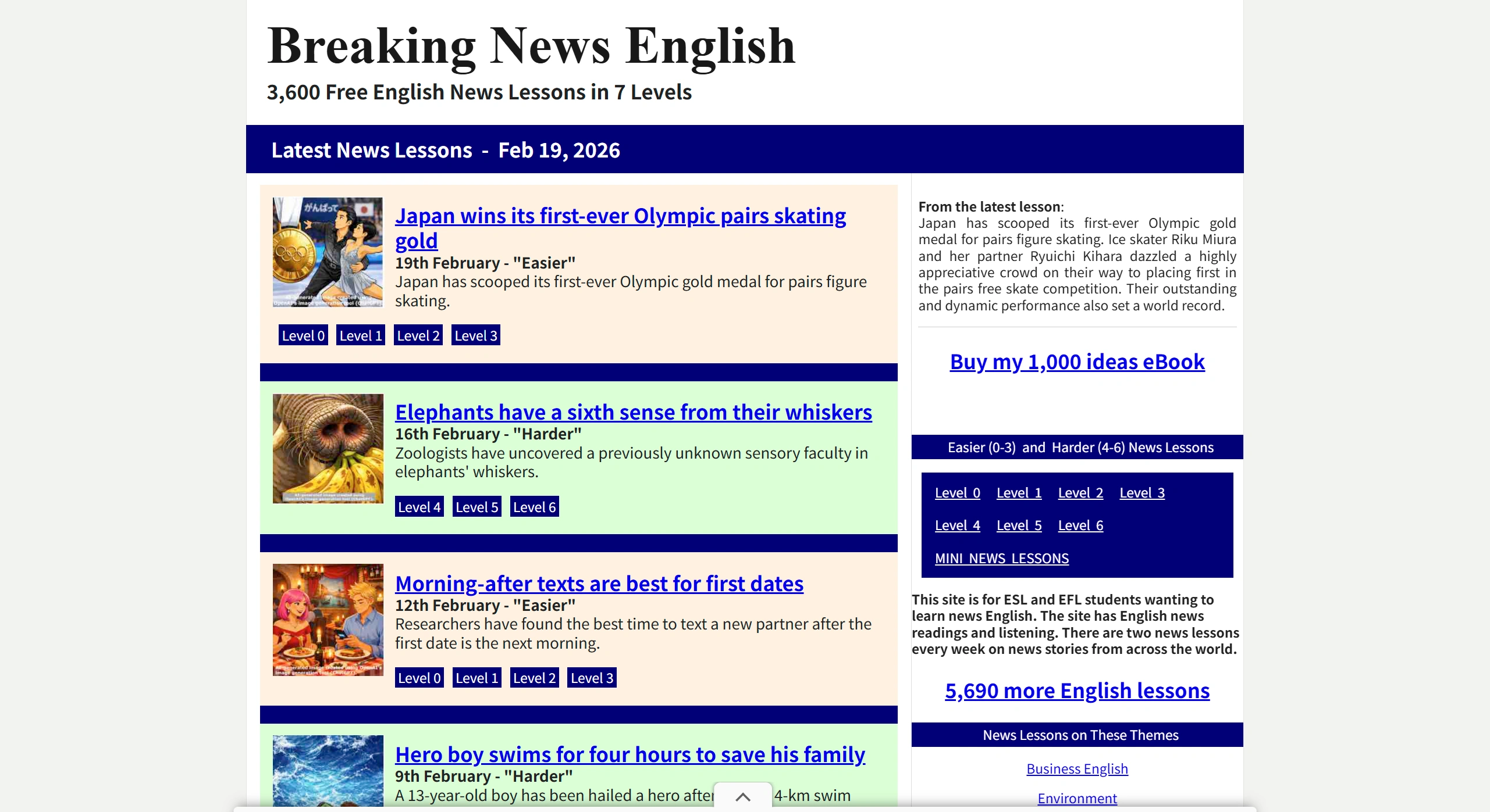 Breaking News English：免费、高效、实用的英语听读练习宝藏网站