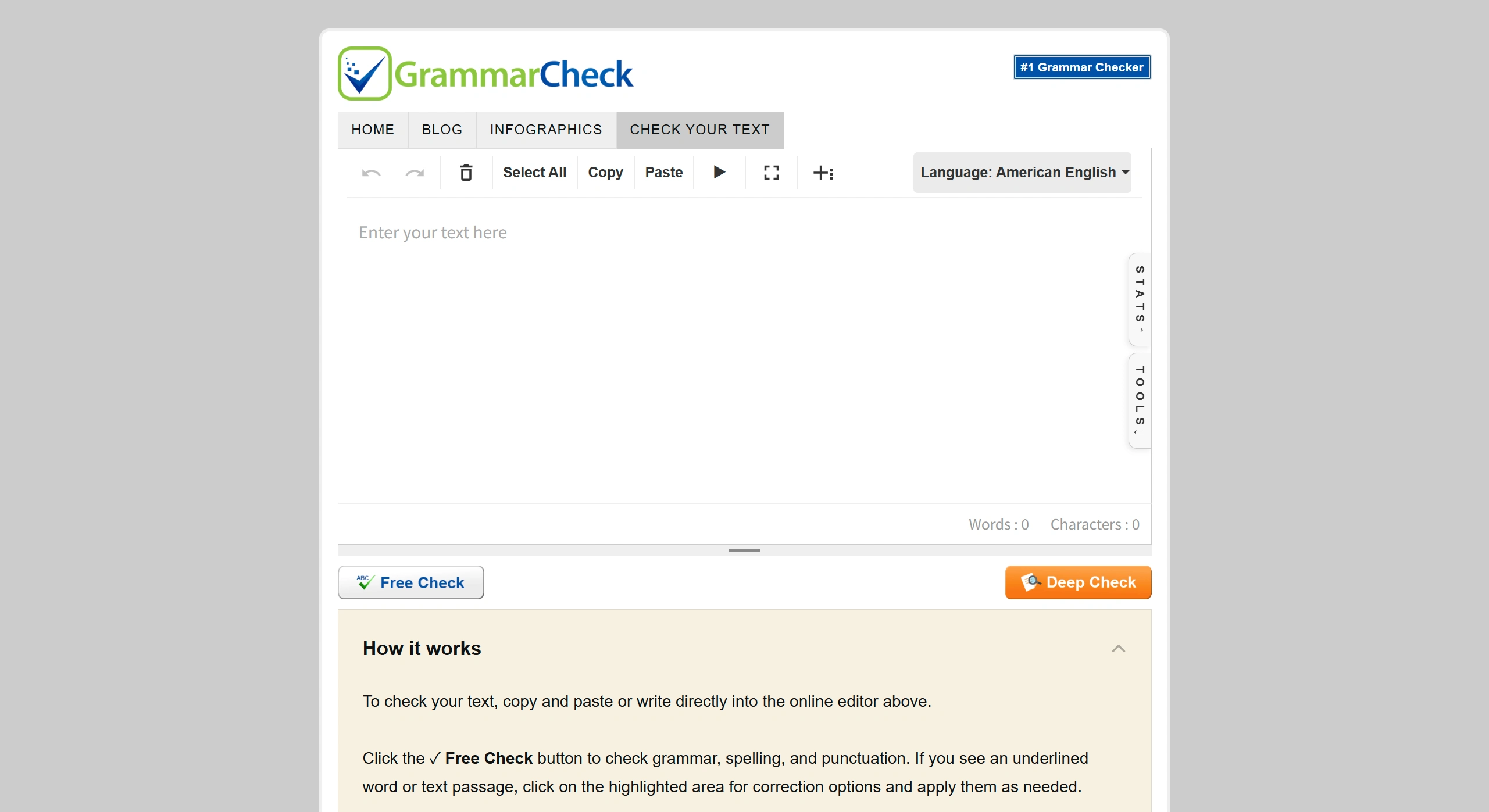 GrammarCheck ：一款免费在线英语语法检查网站