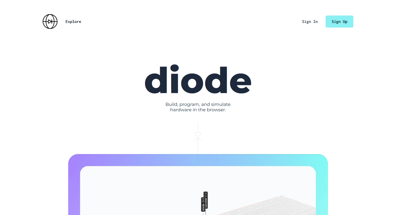 WithDiode：3D在线面包板电路模拟器